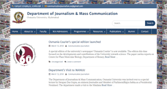 Desktop Screenshot of osmaniajournalism.org